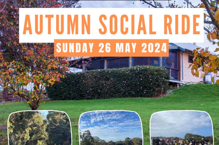 Autumn Social Ride – Sunday 26 May